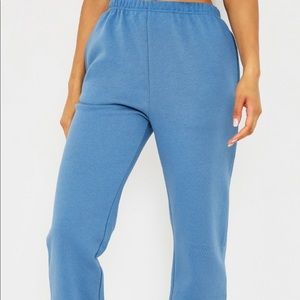 PLT Dusty Blue Basic Cuffed Hem Joggers